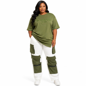 Two Tone Multi Pocket Cargo Set